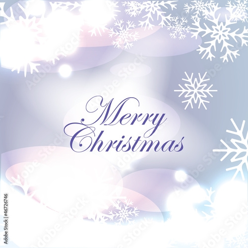 Christmas shiny abstract background with snowflakes