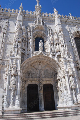 Porte Monumentale Monastère des Jéronimos, Lisbonne, Portugal