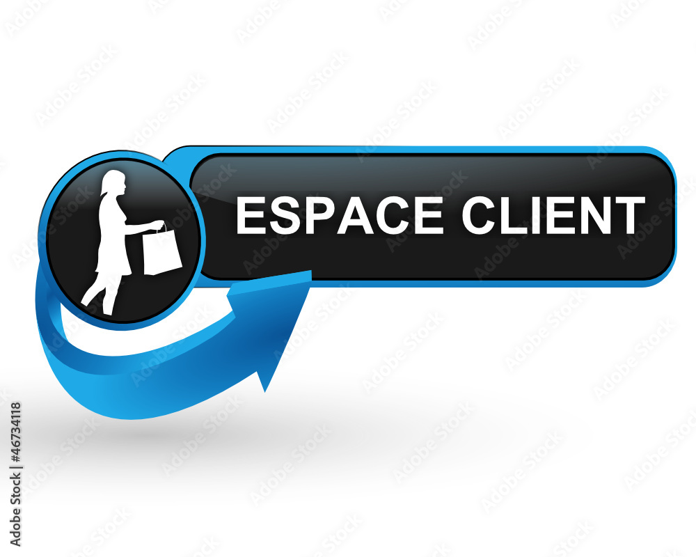 espace client sur bouton web design bleu espace client sur bouton web design bleu