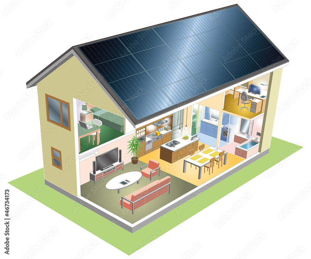 太陽光発電の家