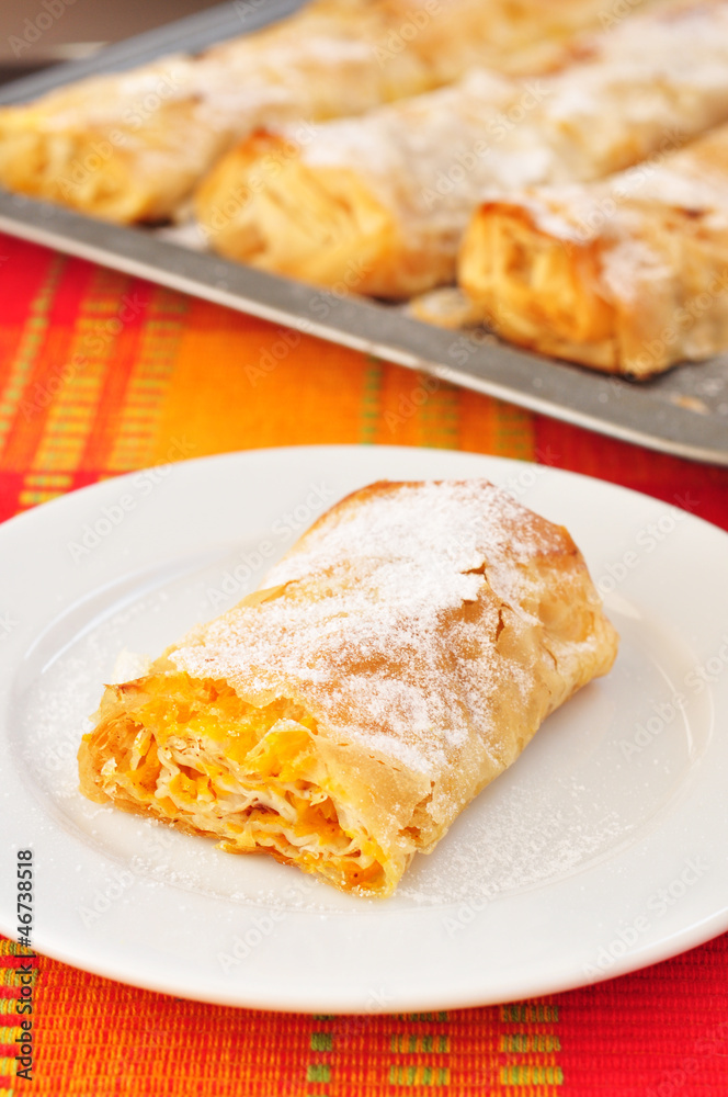 Traditional Bulgarian pumpkin roll Traditional Bulgarian pumpkin roll