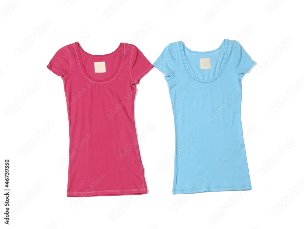 Blue and red t-shirts Blue and red t-shirts