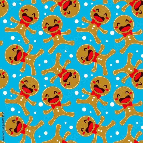 Gingerbread Seamless Pattern