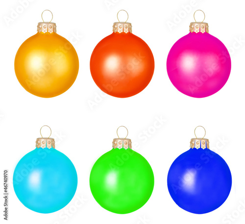Multicoloured Christmas toys balls
