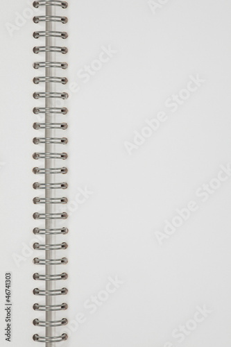 white notebook