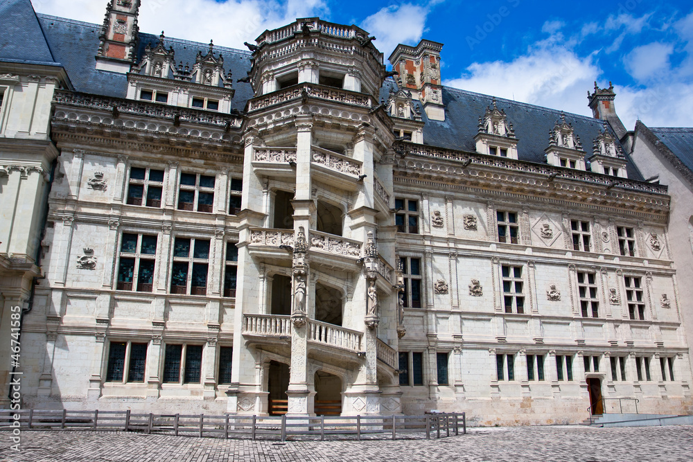 The Royal Chateau de Blois6 France. Spiral staircase
