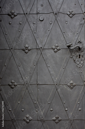 metallic door
