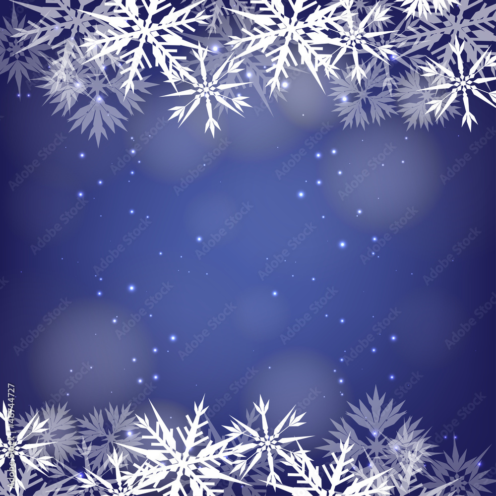 Blue Snowflake Background Blue Snowflake Background