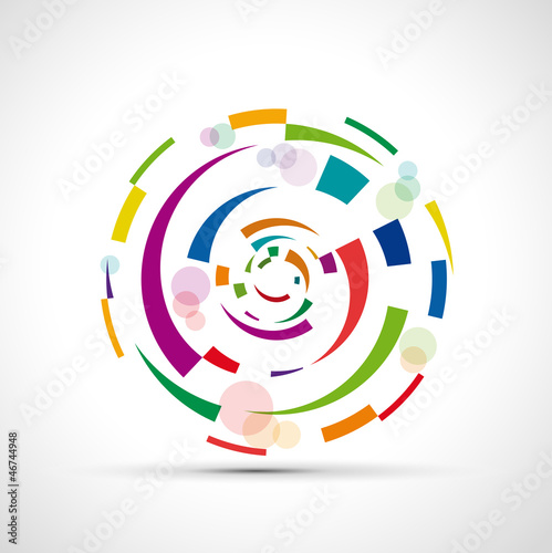 Abstract circular motion background