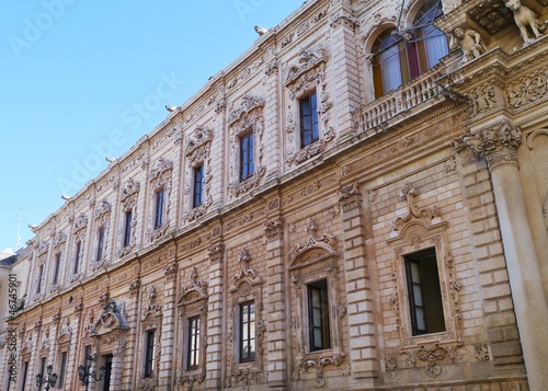 The palazzo della provincial in Lecce in Apulia in Italy © Frouwina Harmanna va