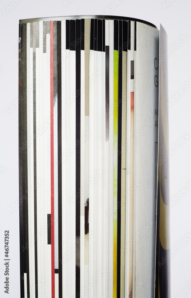 rolled up magazines, isolated, close up rolled up magazines, isolated, close up