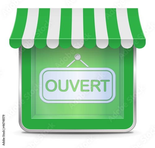 Icône Magasin Ouvert
