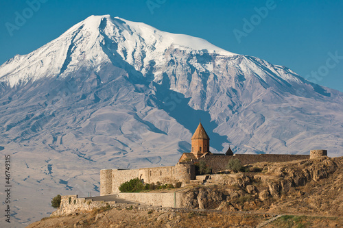 Ancient Armenian church Khor Virap photo