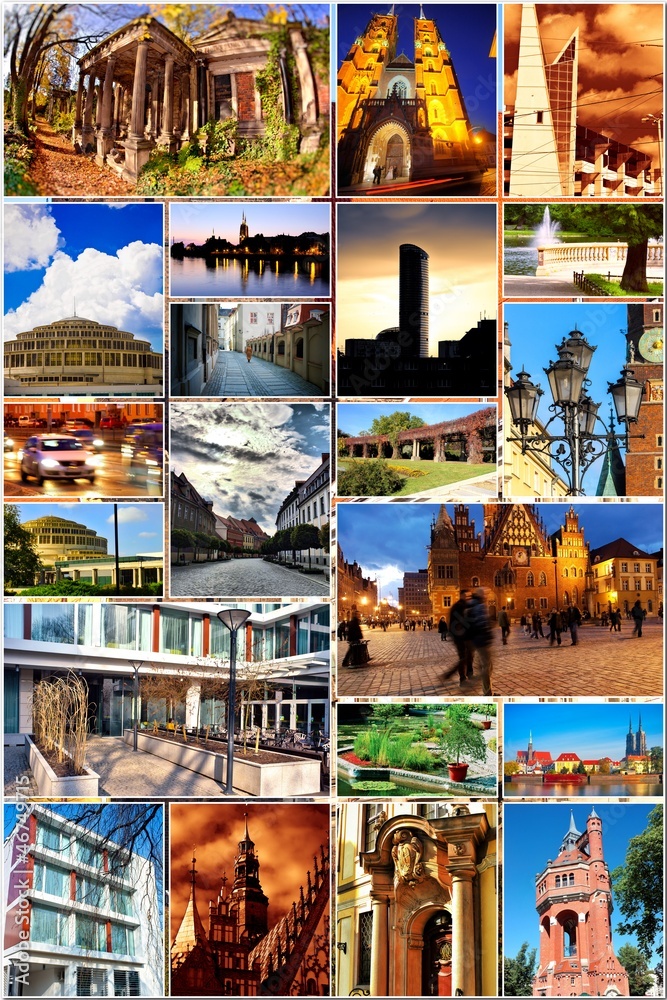 Obraz European city in collage