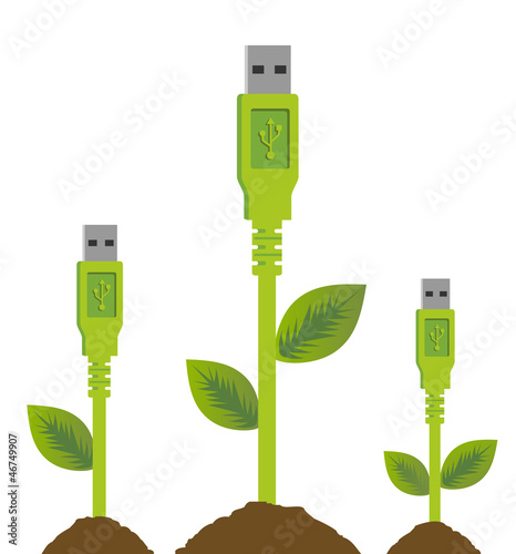 Cables USB - Pousses - Plantes