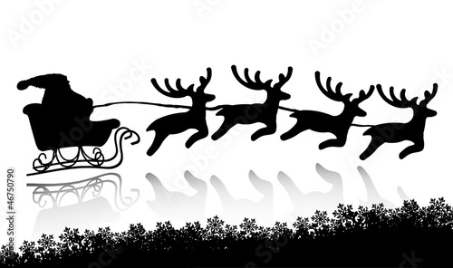 Nikolaus mit Schlitten