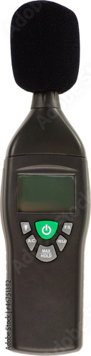Plakat decibel meter