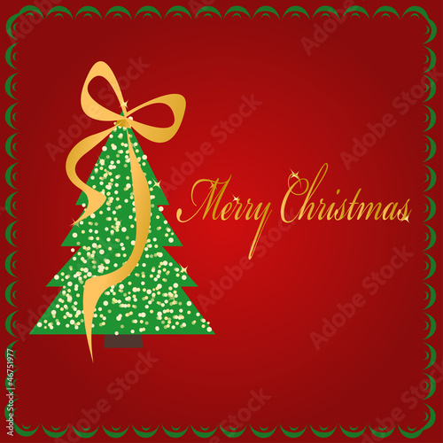Fir-tree Merry Christmas