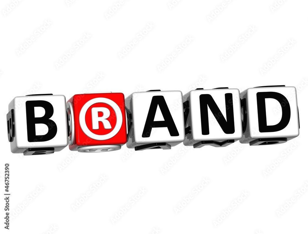 3D Brand Button Click Here Block Text 3D Brand Button Click Here Block Text