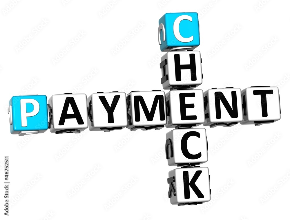 3D Check Payment Crossword 3D Check Payment Crossword