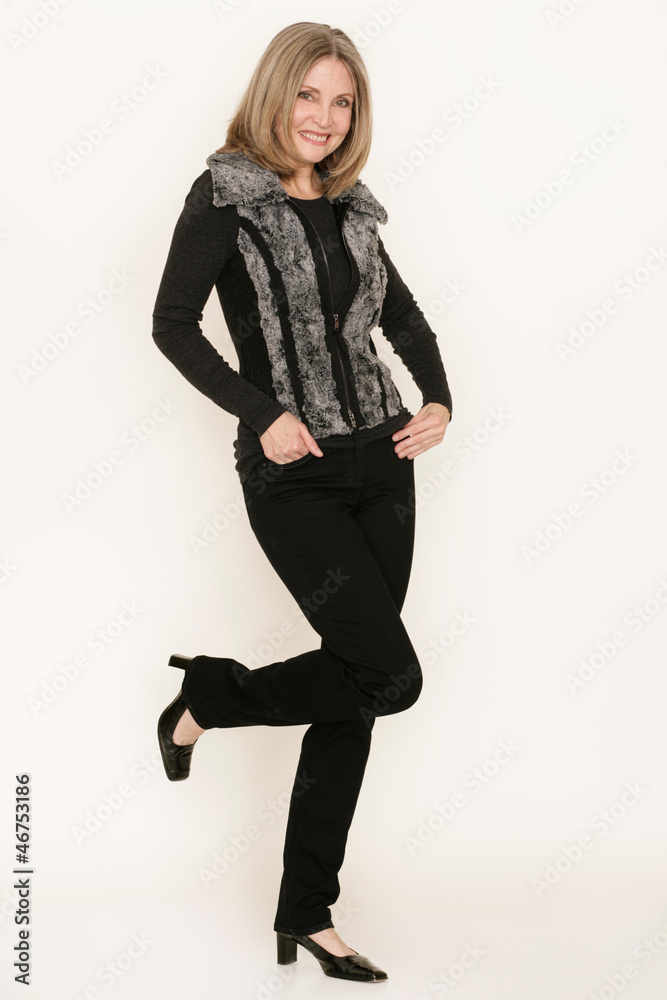 Symphatische Dame beim Modeln Symphatische Dame beim Modeln