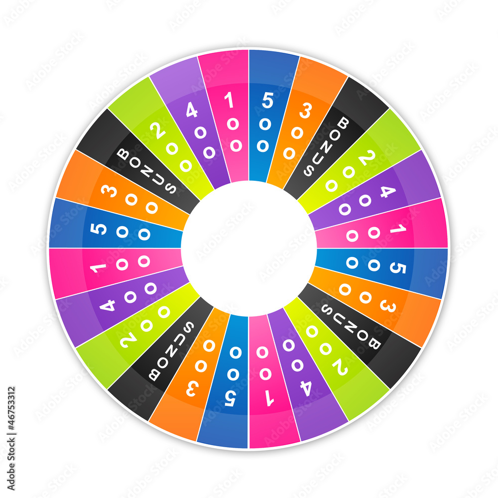 loterie - roue de la fortune Illustration Stock | Adobe Stock