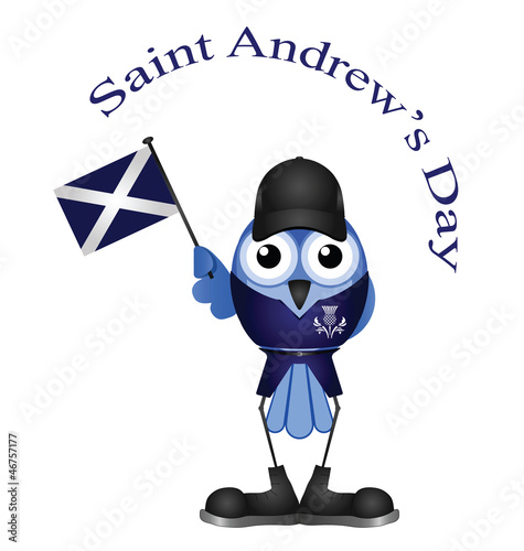 Comical Saint George Day bird