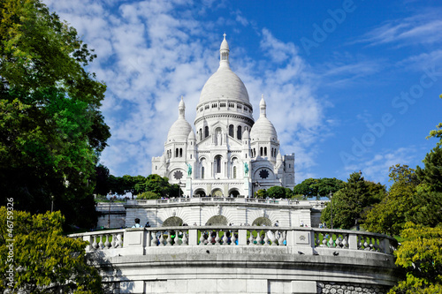 фотография Sacre-Coeur Basilica on Montmartre, Paris, France