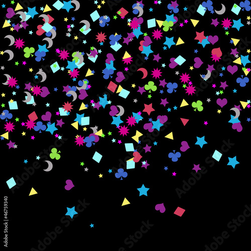 confetti, New Year's celebration - background