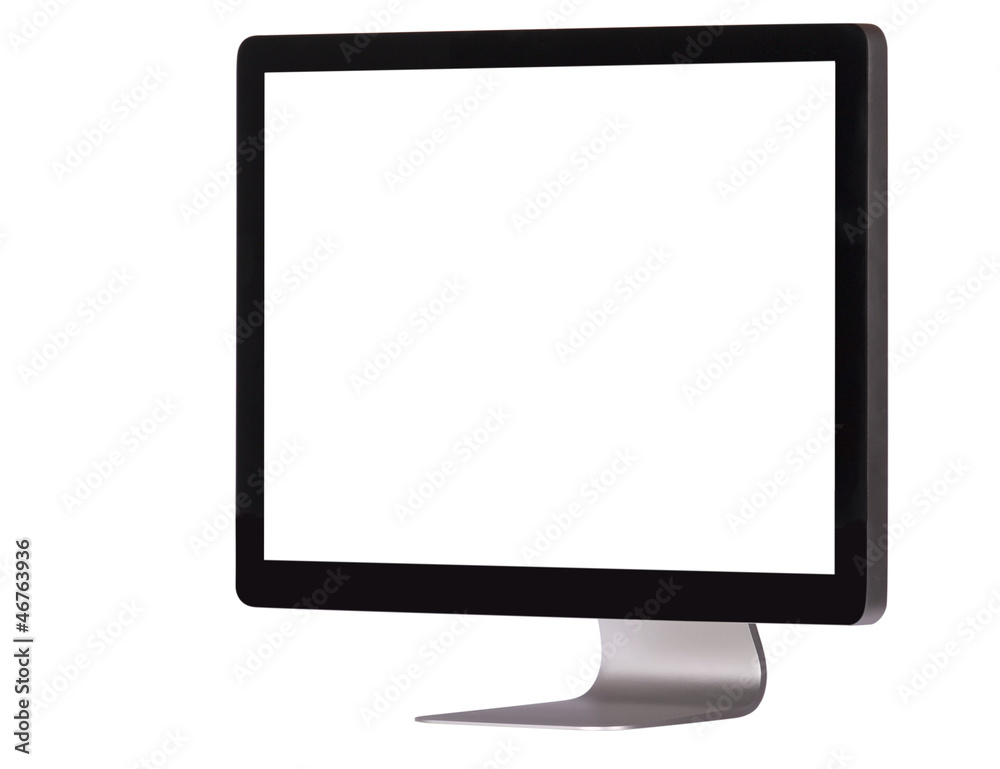 computer display with empty screen computer display with empty screen