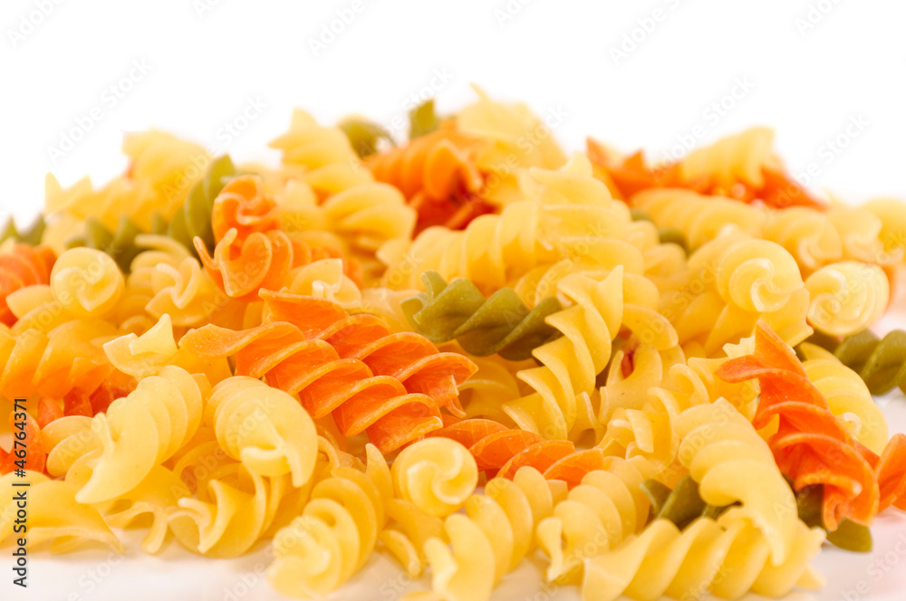 Selective focus pasta