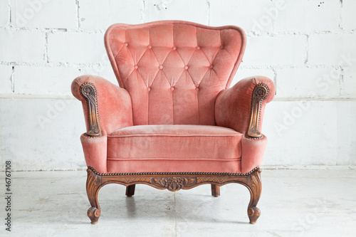 Fotografie, Obraz Pink Armchair sofa