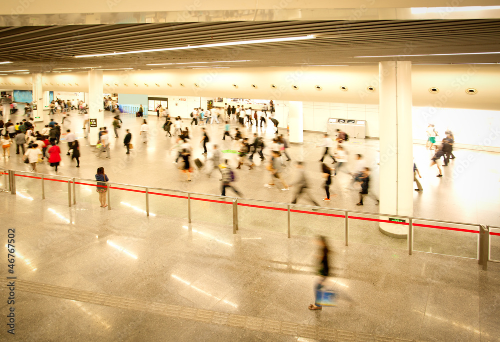 Obraz premium Subway station people