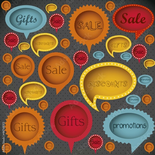 Retro sale label