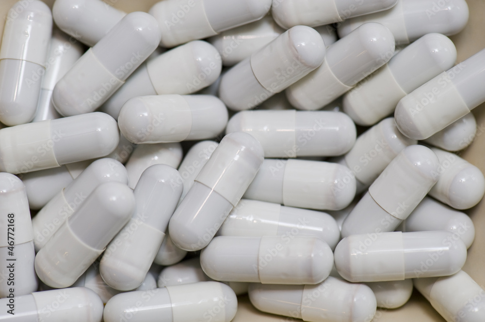 Multiple grey capsules Multiple grey capsules