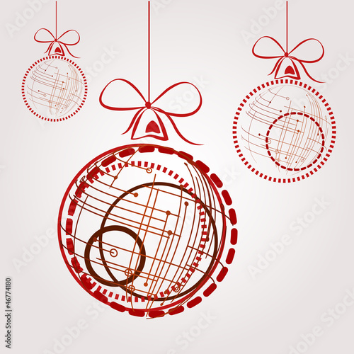 high-tech christmas balls