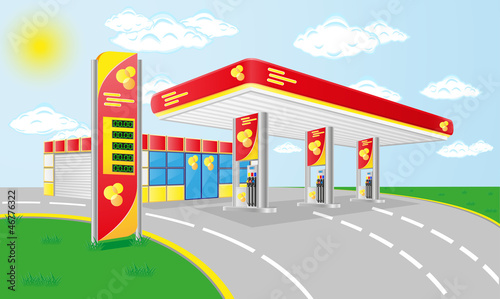 car petrol station