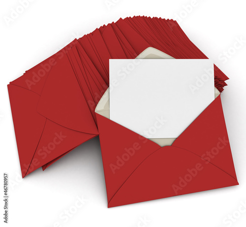 Correspondence in red