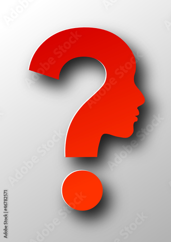 question mark, vector