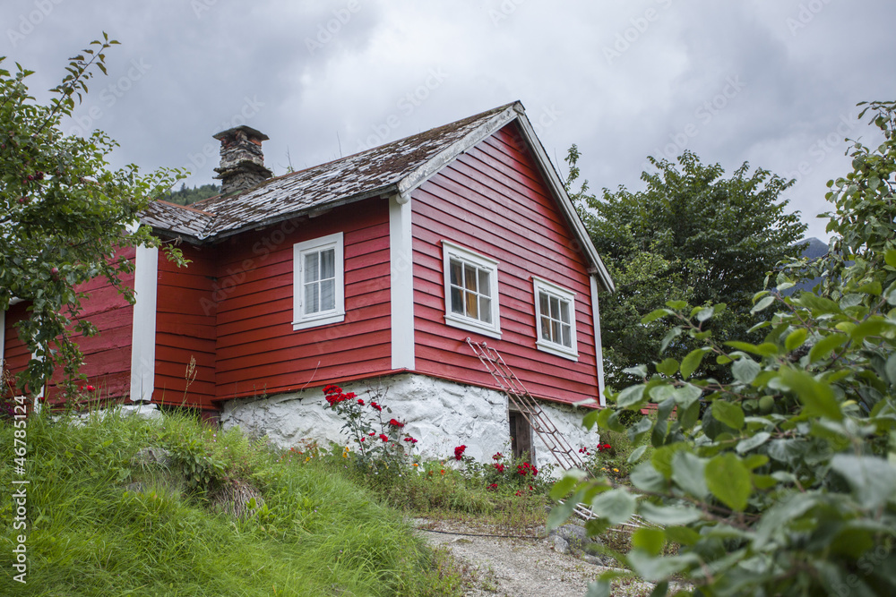 Wood house in norway