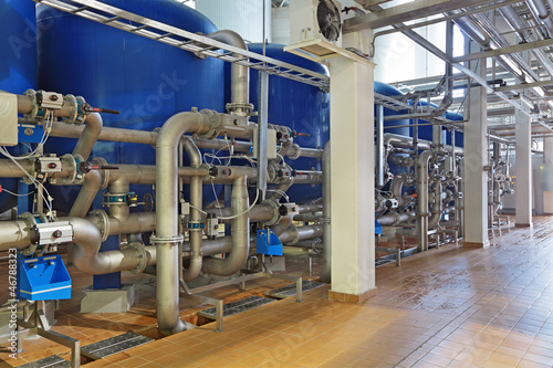 Brewing production - department for preparation of the water