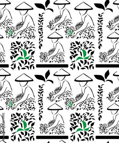 Tea background - seamless