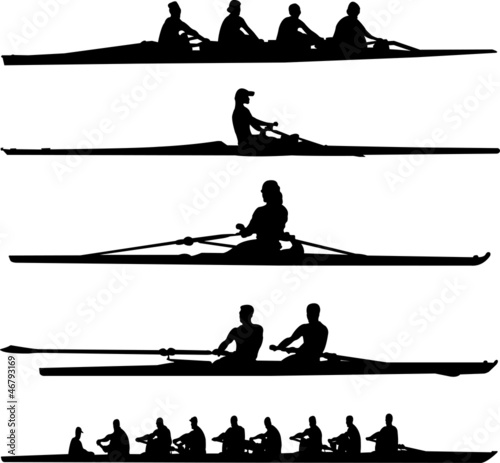 rowing collection - vector
