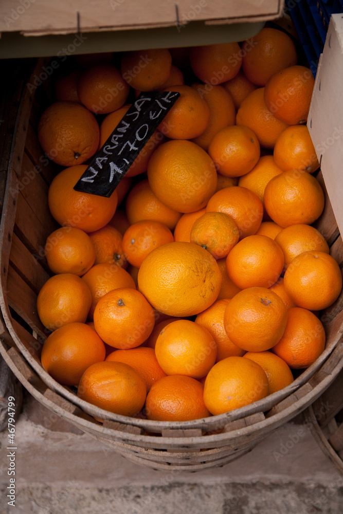 Orangen auf dem Markt
