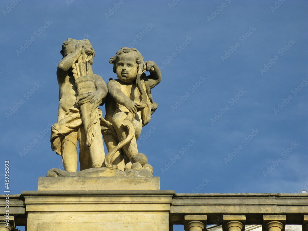 Sculpture on a building in Nancy in France