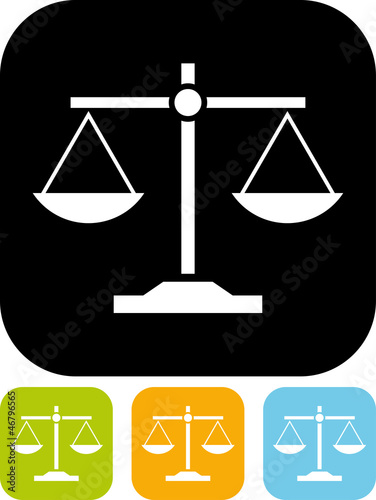 Vector icon isolated - Scales balance