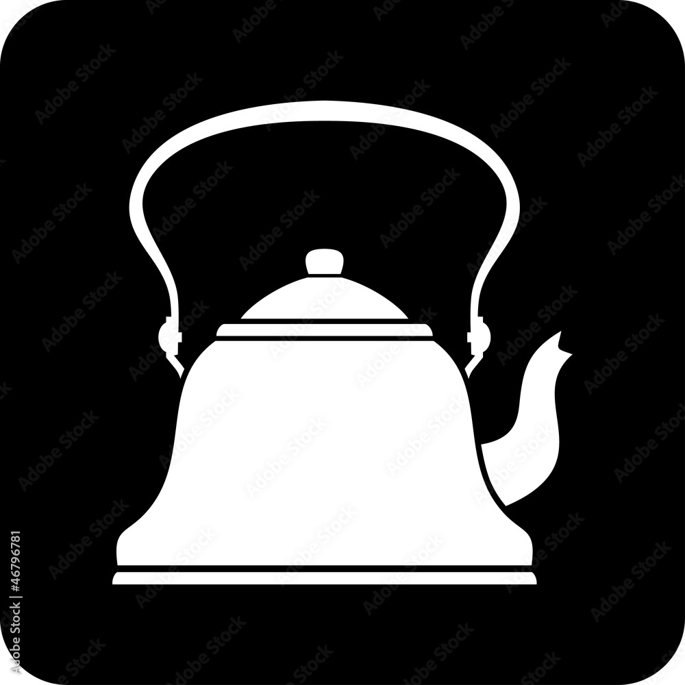 Vector icon isolated on white - Teapot Vector icon isolated on white - Teapot