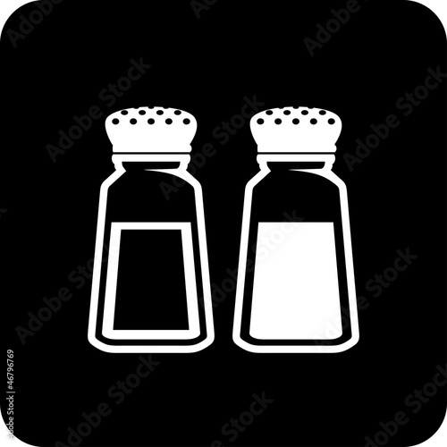 Vector icon isolated on white - Salt and pepper
