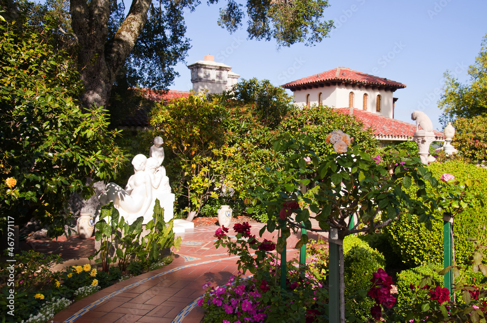 Fabulous House and Garden on coast of California USA