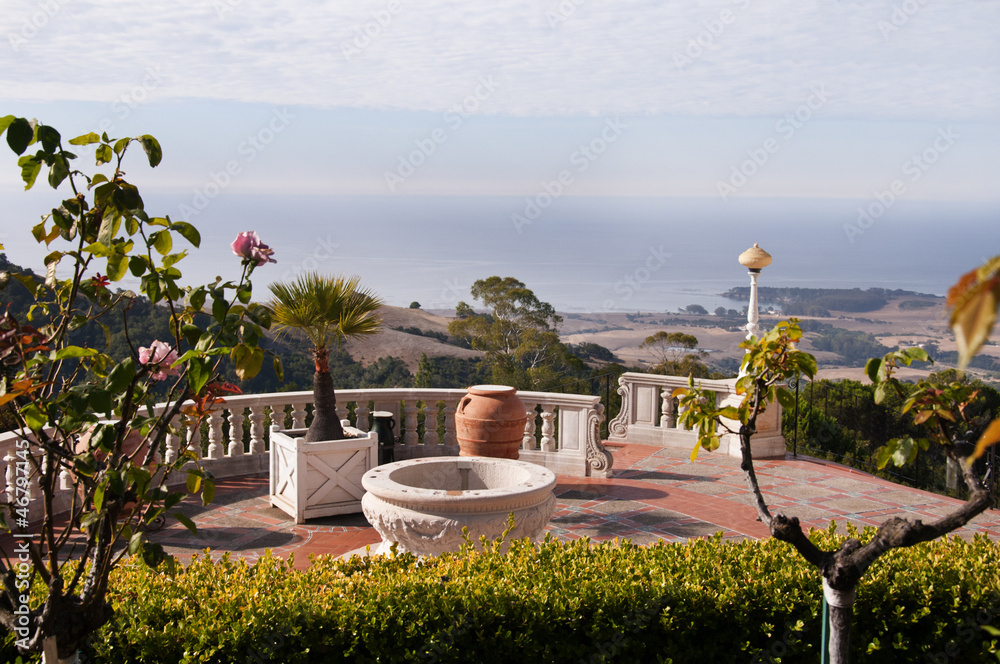 Fabulous House and Garden on coast of California USA